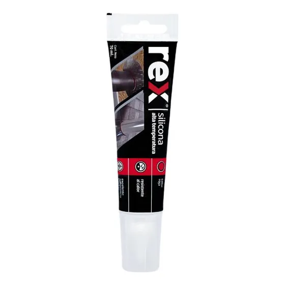 Sellador Silicona Alta Temperatura Rojo 70m - Rex30375