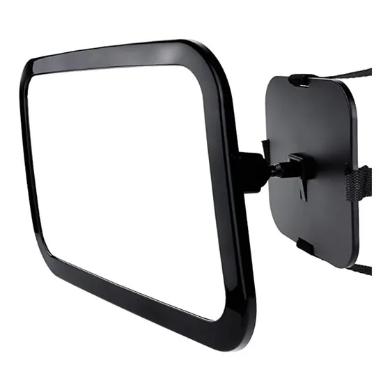 Espejo Retrovisor Bebés Mirando Hacia Atrás En Vehículo