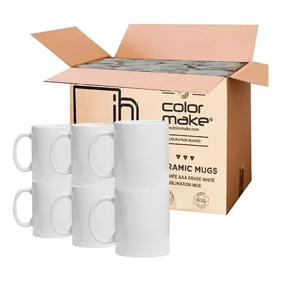 Caja Tazas Tinec Blancas Para Sublimacion  11oz Aaa 
