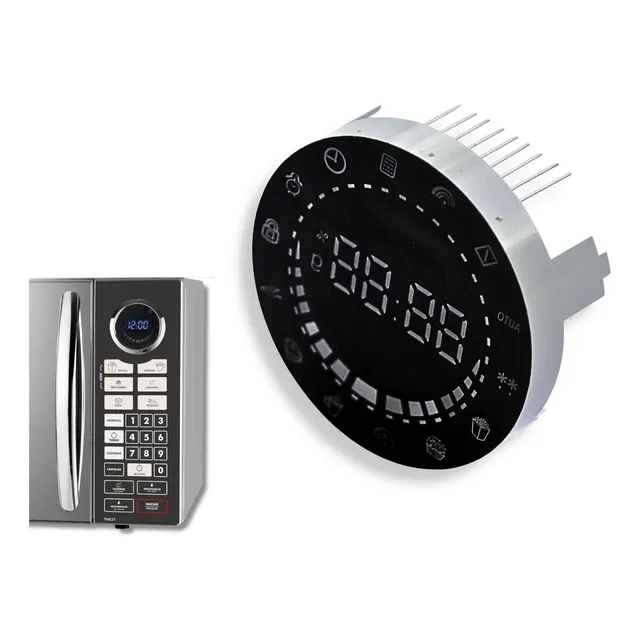 Display Redondo Led Azul Compatível Micro-ondas Philco Pme31