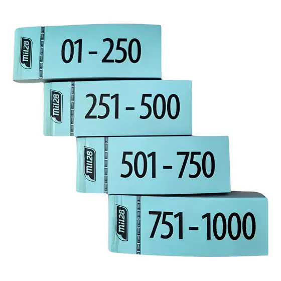 Talonario De Numeros Para Rifa 1-1000 Varios Colores D D