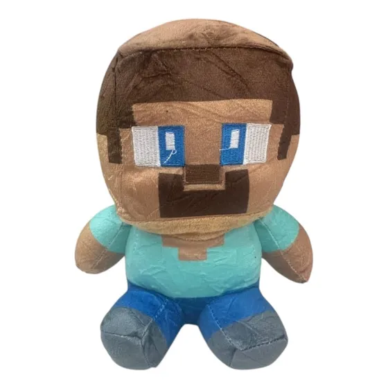 Peluches Minecraft 20 Cm Steve Azul Y Marrón