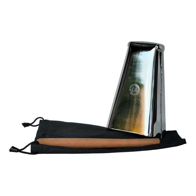 Campana Salsera  Grande 21 Cm Cromo Con Palo Y Funda