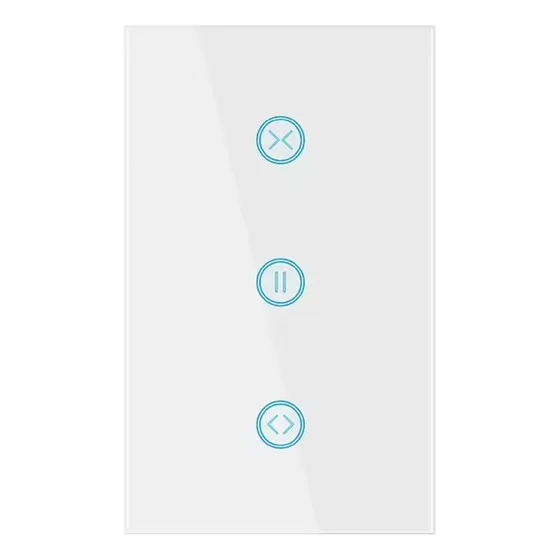 Interruptor Smart Inteligente Para Cortina Persiana Porton Wifi Tactil Blanco Alexa Y Google Assistant Demasled