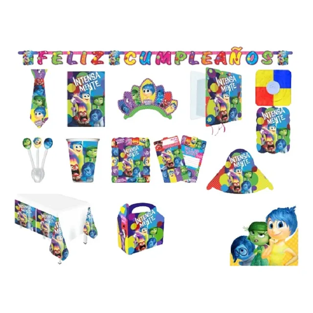 Kit Decoración Piñata Fiesta Infantil Intensamente Cumpleaño