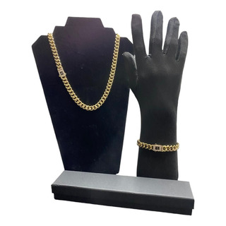 Set Cadena (50 Cm) Brazalete (21 Cm) Monaco Chain 18k Set Cadena (50 Cm) Brazalete (21 Cm) Monaco Chain 18k