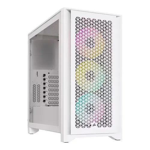 Gabinete Gaming Rgb Corsair 4000d Airflow Blanco Color Blanco