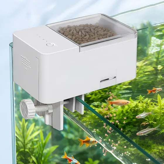 Alimentador Automático Pilha P/peixes Com Porções Ajustáveis
