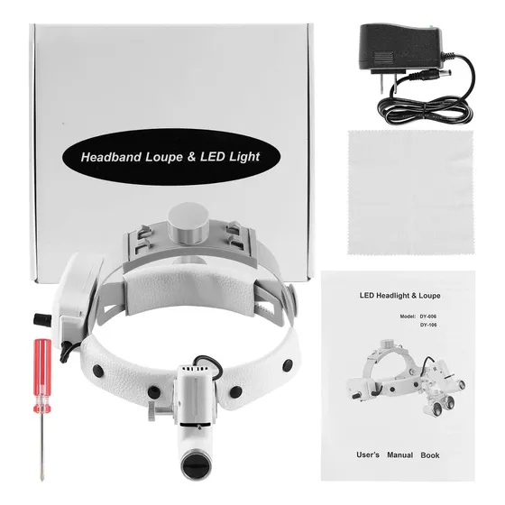 Fronto Luz Led 5w Médico Para Cirugía Y Odontología Blanco