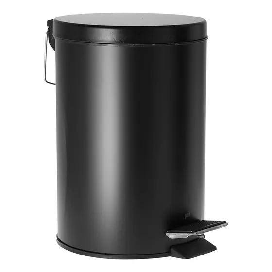 Basurero 8 L Color Negro Mate