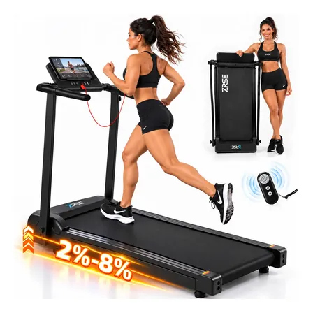 Esteira Elétrica 2.5hp Inclinação Dobrável 10km/h 120kg Preto 127v