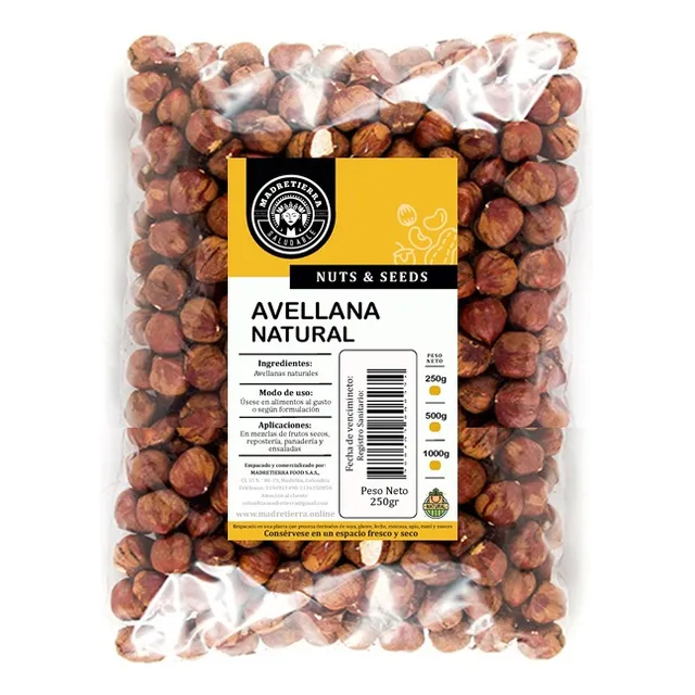 Avellanas Naturales (250gr) 1/2 Libra - Frescas 