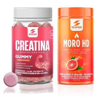 Kit Super Gummy Creatina Morango E Moro Hd Desinchá Kit Super Gummy Creatina Morango E Moro Hd Desinchá