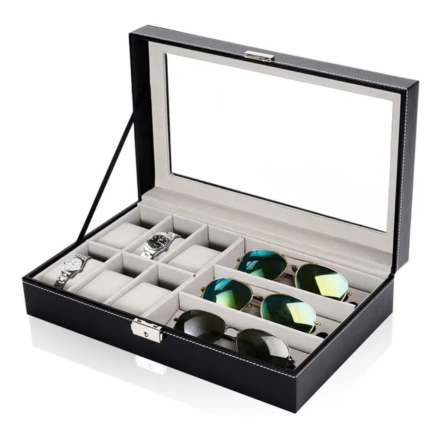 Caja Organizadora Relojes Y Lentes Rolex Carrera Prada Tous