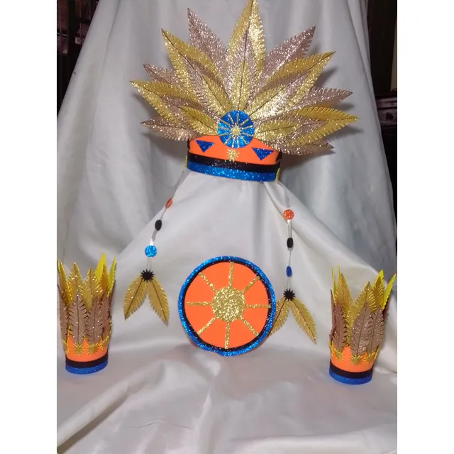 Penacho Indigena Penacho En Plumas En Foami