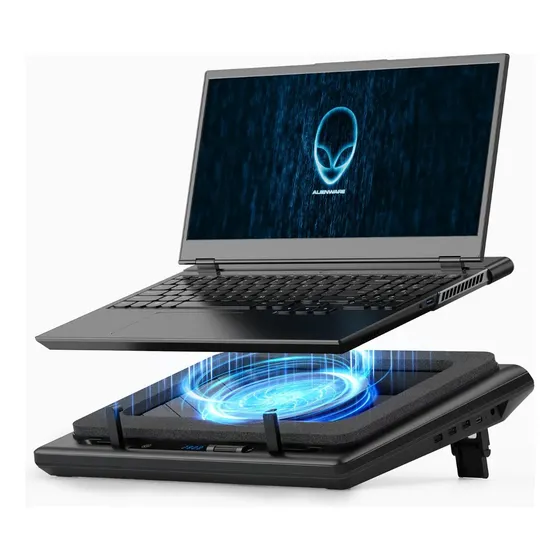 ,. Suporte Para Notebook V12 Com Ventilador Turbo Potente,