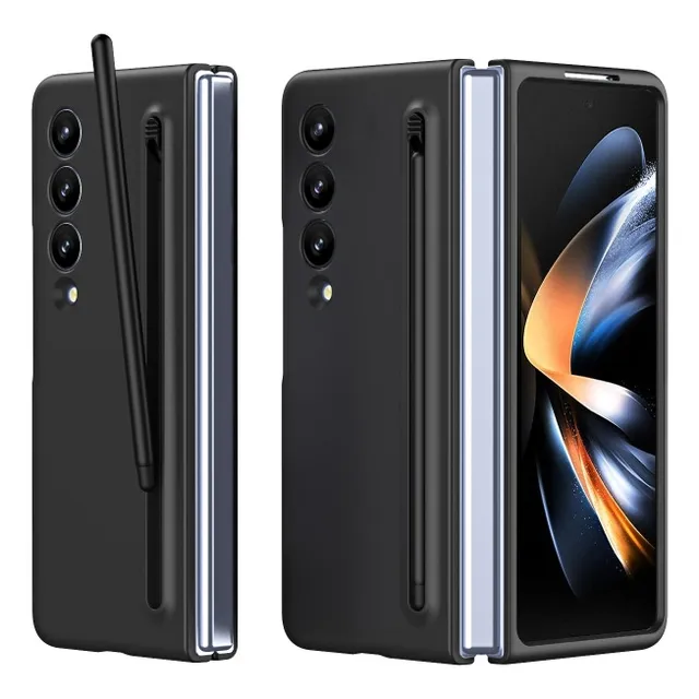 Funda Bumper Silicona Para Samsung Z Fold 4 Con Vidrio Y Pen