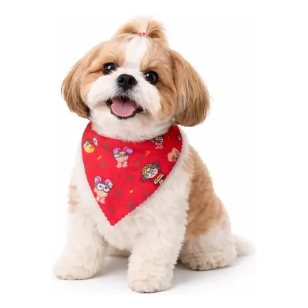 50 Bandanas Pet Média Atacado - Macho E Femea