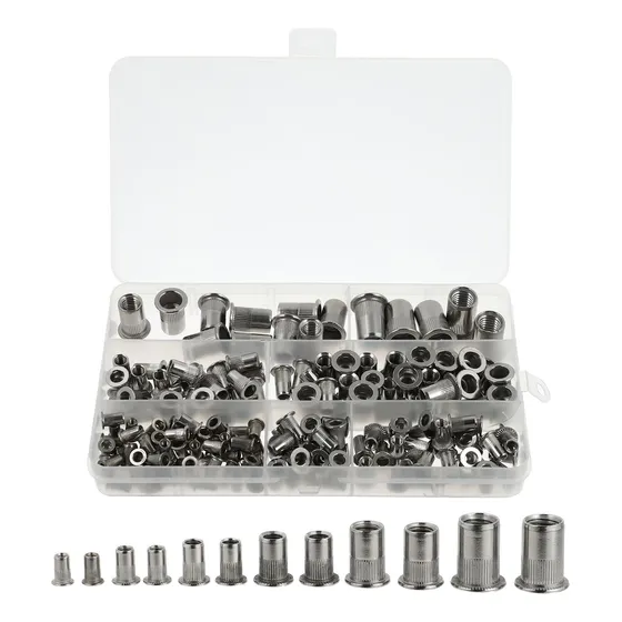 Tuerca De Remache De Acero Inoxidable, 165 Unidades/caja, Tu