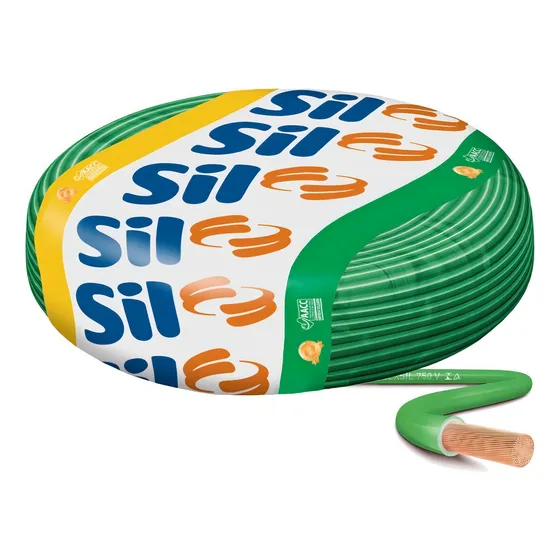 Cabo Elétrico Sil Cabo Flexível 2.5mm Flexsil 100 Metros Cobertura Verde