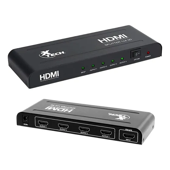 Adaptador Xtech Xha-410 Multiplicador Hdmi 1 A 4 Salidas Css