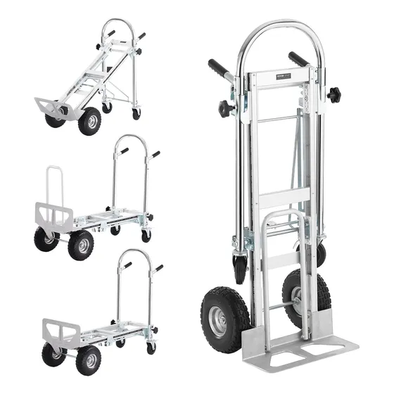Carretilla De Mano De Aluminio 4 En 1 Diablito, Carrito