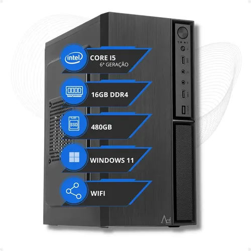 Computador Bluepc Pro - Intel Core i5 12400f (12ª Geração), 8GB