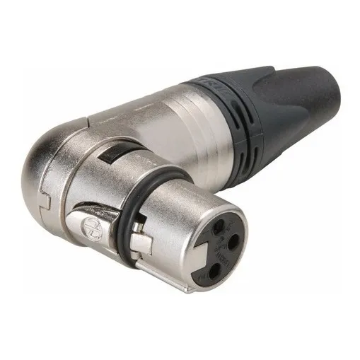 Ficha Conector Canon Xlr Hembra 90° Neutrik Nc3frx