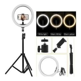 Aro Luz Led 12 Pulgadas Con Tripie (2.10mts) Aro Luz Led 12 Pulgadas Con Tripie (2.10mts)