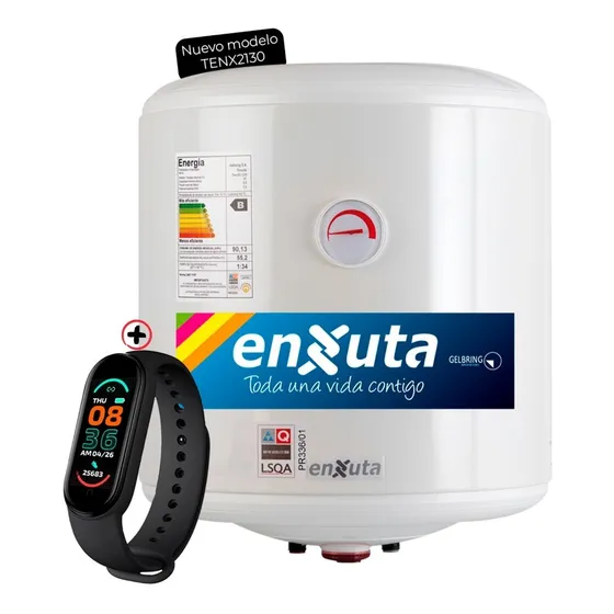 Termotanque Calefon 30 L Enxuta + Smartwatch Gtia 3 Años. 