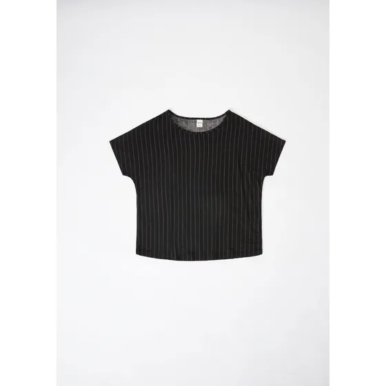 Blusa Estampada De Manga Corta - 4djt