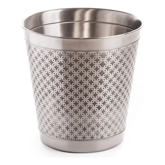 Bino Cesta Basura Metal Para Baño Dormitorio Oficina Casa