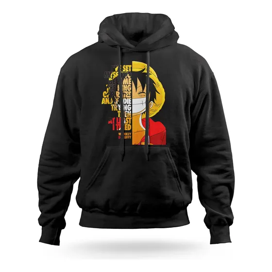 Polera Capucha  Hoddie Manga One Piece Monkey Luffy 002