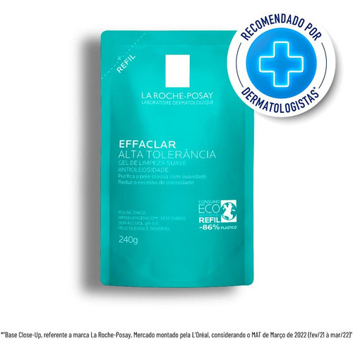 Gel De Limpeza Effaclar Alta Tolerância 240g La Roche-posay Gel De Limpeza Effaclar Alta Tolerância 240g La Roche-posay
