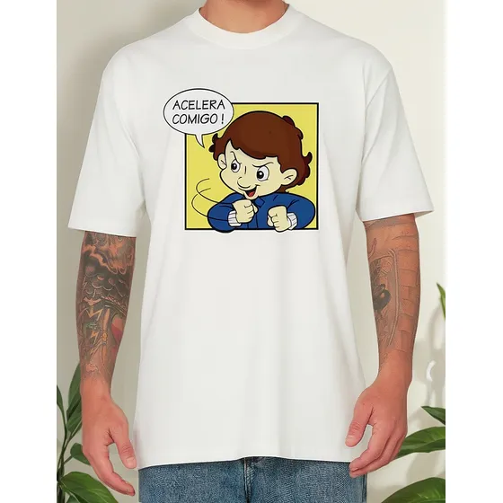 Remera Acelera Comigo, Ayrton Senna, Senninha - S A Xl