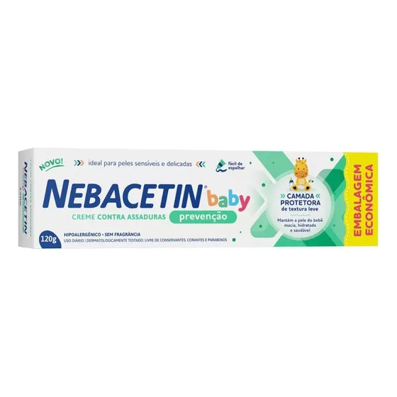 Kit Nebacetin Baby Assadura Regeneração + Prevenção 30g