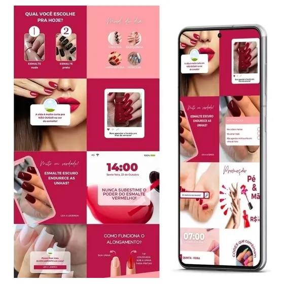 Pack Canva Estética Templates Editável 50 Artes Envio Ráp