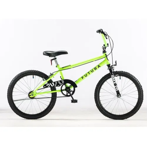 Bicicleta Rodado 20 Futura Bmx Amarillo Fluo