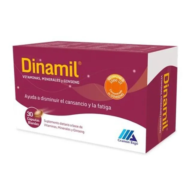 Dinamil® X 30 Cápsulas - Vitaminas + Minerales + Ginseng