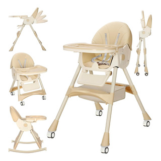 Silla Alta Para Bebé De Comeraltura Ajustable Portátil Plega Silla Alta Para Bebé De Comeraltura Ajustable Portátil Plega