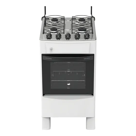 Cocina A Supergas Futura Selecta Blanca Color Blanco