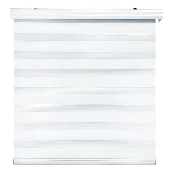 Cortina Roller Duo Zebra Día Y Noche 150 X 200 Cm Blanco Guiza