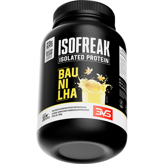 Whey Isolado Isofreak 900g Sabor: Baunilha - Fórmula Avançada Com 23g De Proteína Por Dose Whey Isolado Isofreak 900g Sabor: Baunilha - Fórmula Avançada Com 23g De Proteína Por Dose