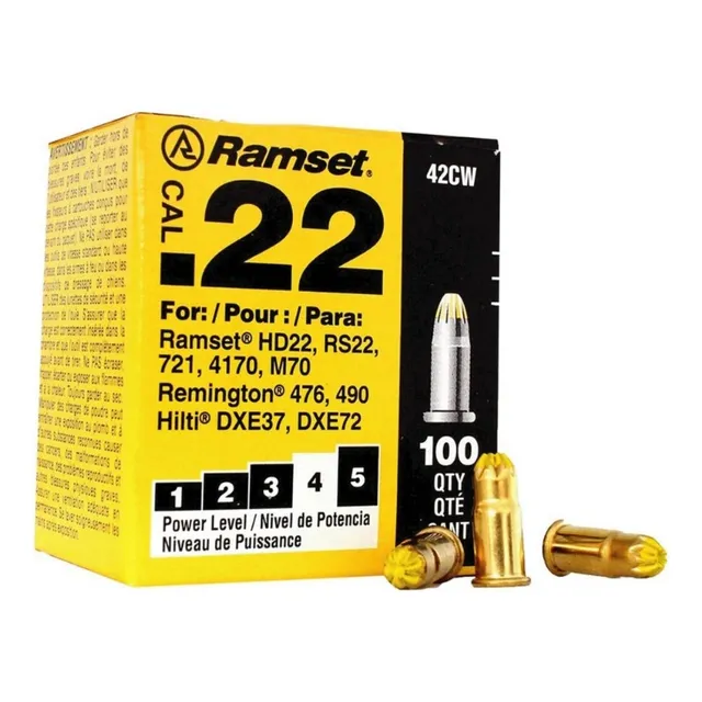 Fulminante Amarillo Calibre 22 Caja 100u