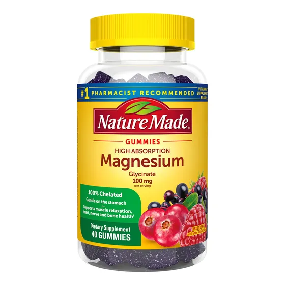 Suplemento De Magnesio Nature Made Gomies 100 Mg 40 Unidades