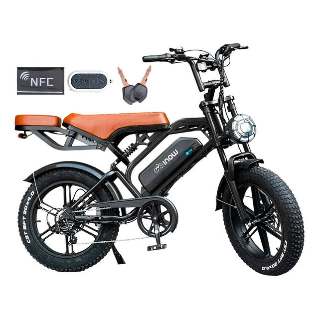 Inow V20 Brake Bicicleta Elétrica Scooter 750w Freios Hidráulicos Alarme Fat Bateria Lítio... Inow V20 Brake Bicicleta Elétrica Scooter 750w Freios Hidráulicos Alarme Fat Bateria Lítio...