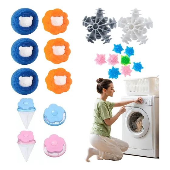 20pcs Filtro Pelo Reutilizable Para Lavadora Bolas Secadora