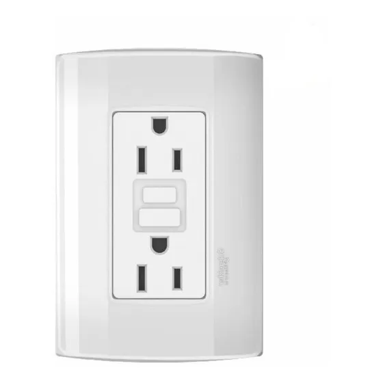 Contacto Duplex Schneider Gfci 2p+t 15a 127v Blanco