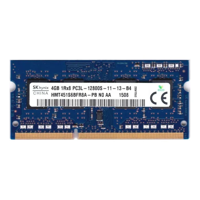 Memoria RAM color azul 4GB 1Rx8 PC3L -12800S -11 - 12- -B4 SK hynix HMT451S6BFR8A-PB NO AA