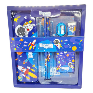 Kit Utiles Escolare Dream Spacee Lapicera Regla Lápi 7 Pieza Kit Utiles Escolare Dream Spacee Lapicera Regla Lápi 7 Pieza
